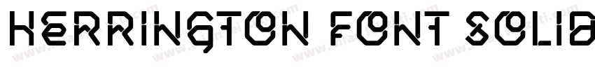 Herrington Font Solid字体转换